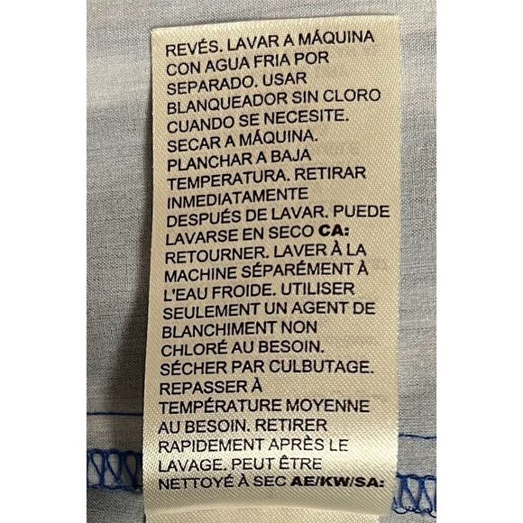 Chico's Zenergy Women's Jacket Blue & White Geometric Print Size 1 - Picture 9 of 11